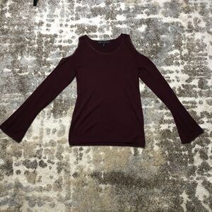 White House/Black Market Embellised Cold Shoulder Sweater M
